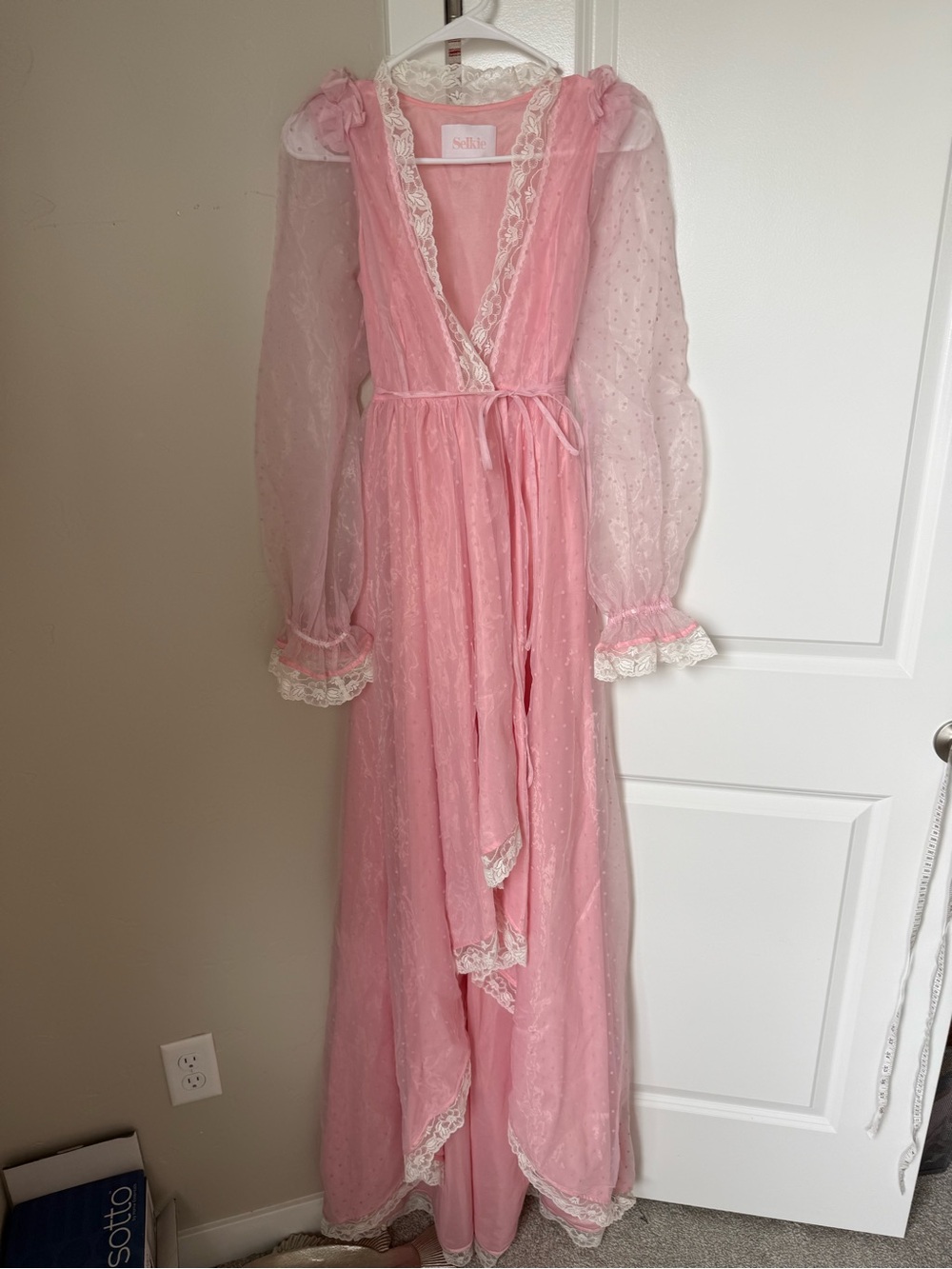 RARE Selkie Pink Morning Glory Wrap Dress